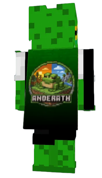 Anderath Cape auf einem grünen Minecraft-Skin
